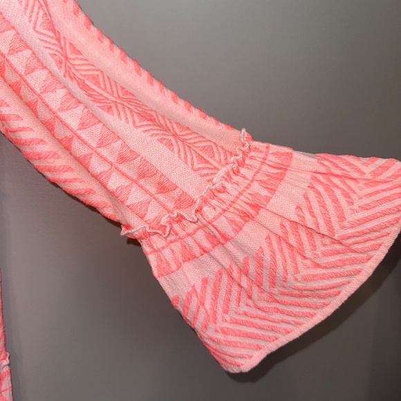 Mud Pie Mudpie Renee Yarn Dye Boho Dress Pink Size Medium - Picture 7 of 9